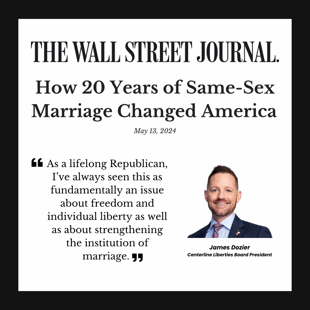 WSJ: How 20 Years of Same-Sex Marriage Changed America